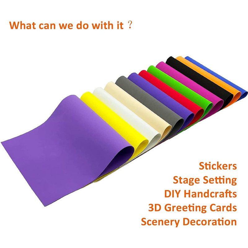 eva foam promotional product factory wholesale color EVA Foamy Sheets Goma EVA Rubber Sheets 1mm 1.5mm 1.8mm 2mm