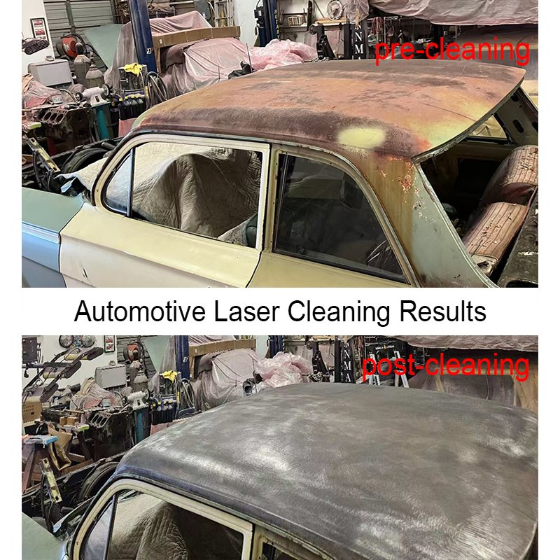 Laser Pulse 200W 300W 500W Fiber Laser Cleaning Machine Laser Rust Removal Machine for cleaning rusty metal
