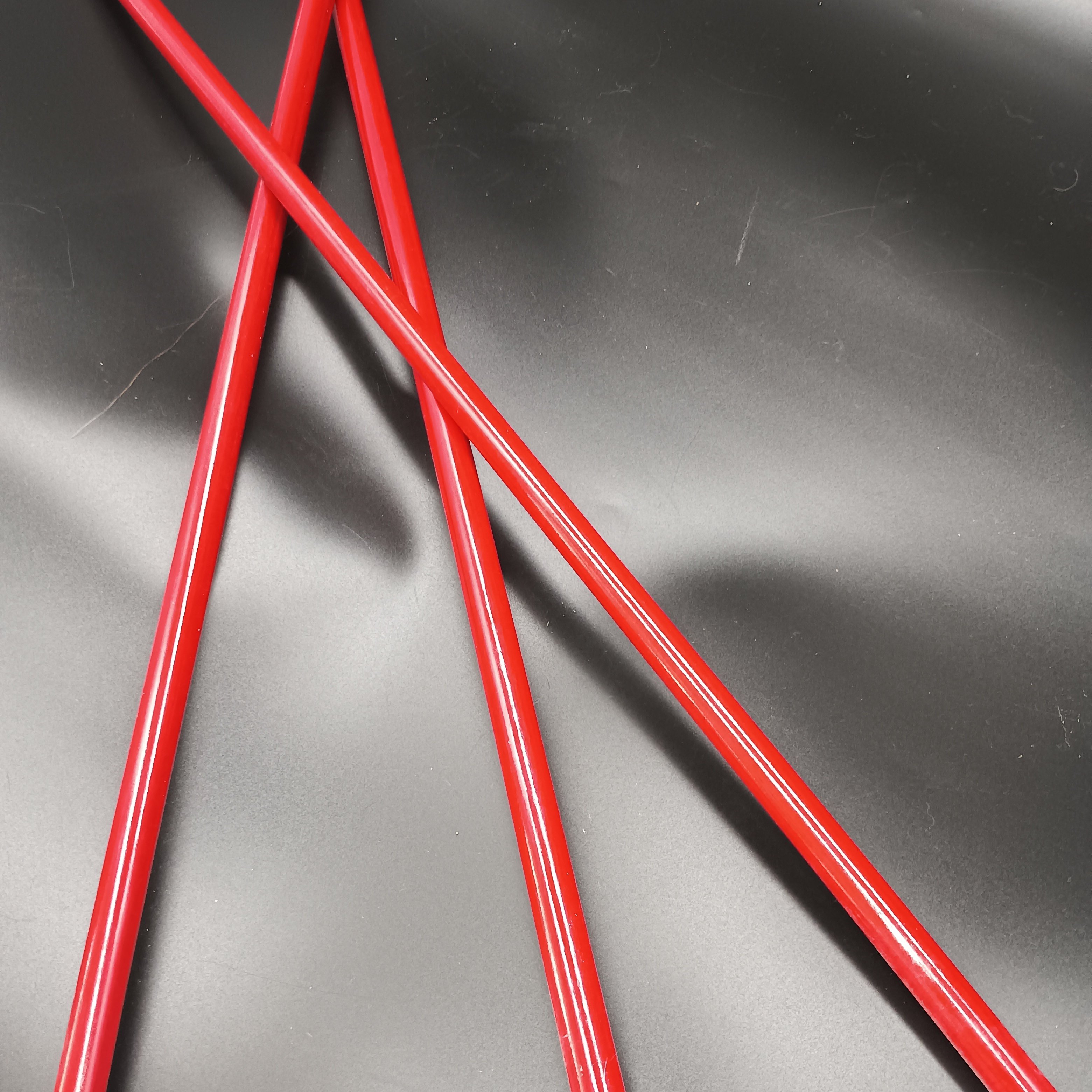 Fiberglass Fishing Rod Epoxy Resin FRP Heavy Solid Black Yellow Red White Orange Blue Customized Surface Technique Plastic Color