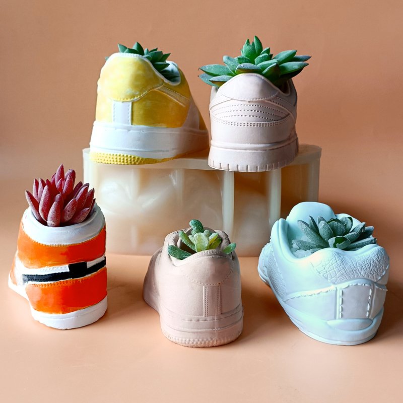 J2105 Creative Home Decorative Aroma Natural luxury brand sneaker Flowerpot mold fashion sport Shoe Sneaker Flowerpot mold