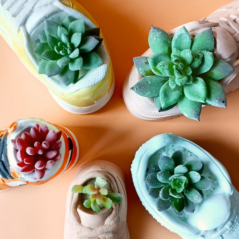 J2105 Creative Home Decorative Aroma Natural luxury brand sneaker Flowerpot mold fashion sport Shoe Sneaker Flowerpot mold