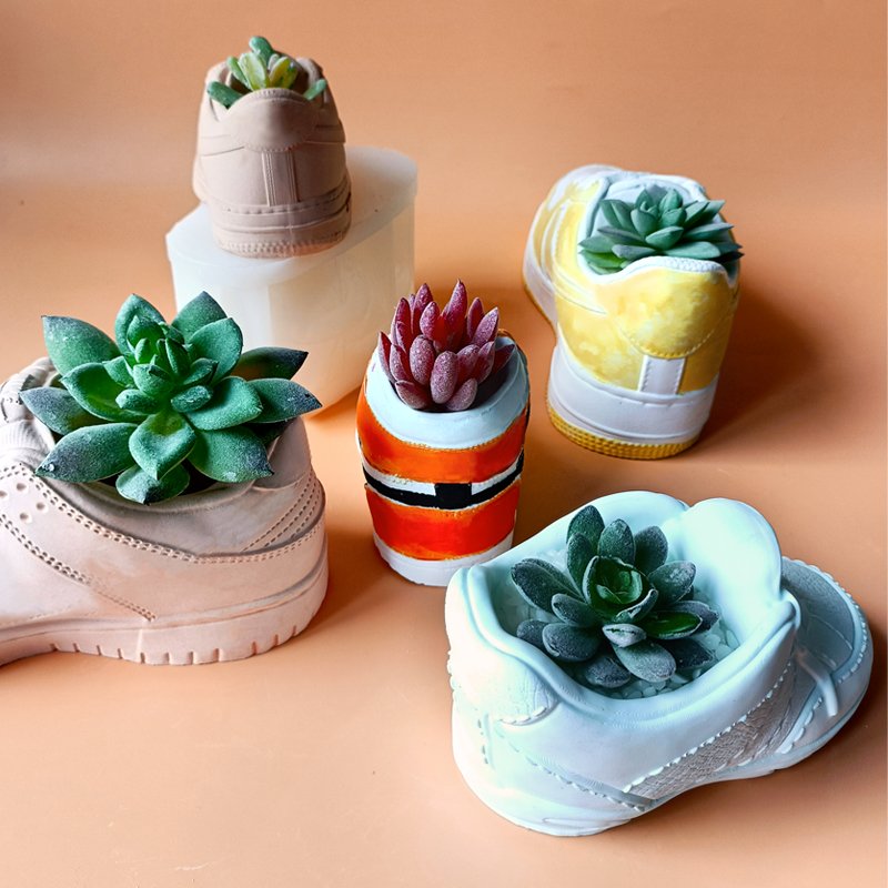 J2105 Creative Home Decorative Aroma Natural luxury brand sneaker Flowerpot mold fashion sport Shoe Sneaker Flowerpot mold