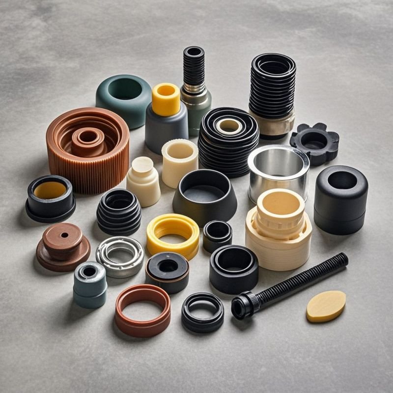 HYM automotive rubber parts compression molding silicone rubber keypad custom molded rubber sleeve products