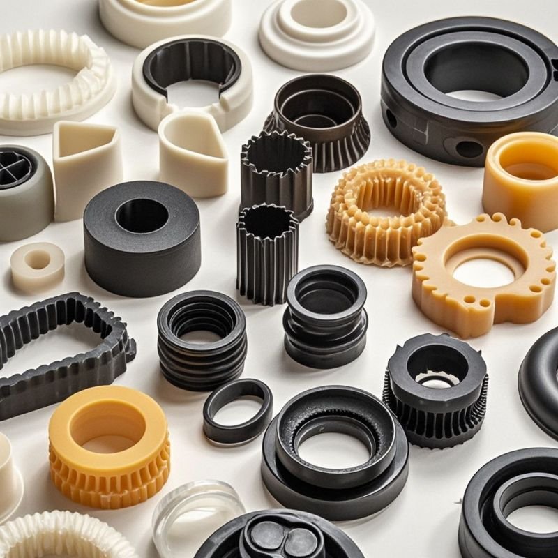 HYM automotive rubber parts compression molding silicone rubber keypad custom molded rubber sleeve products