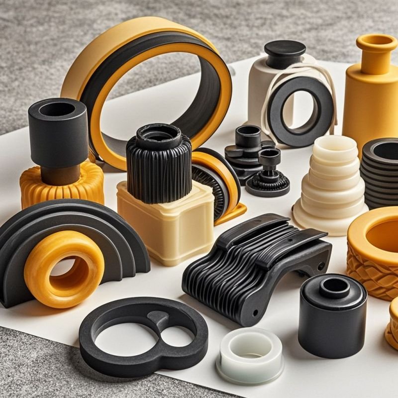 HYM automotive rubber parts compression molding silicone rubber keypad custom molded rubber sleeve products