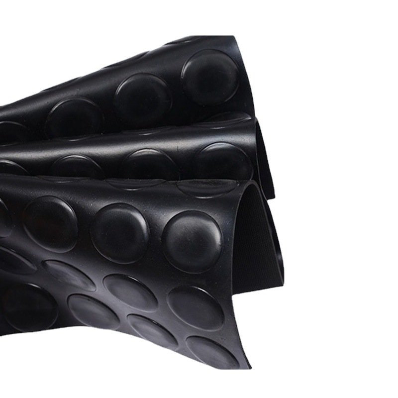 Button Dot Round Industrial Anti Slip Rubber Sheet Coin Rubber Flooring Matting Rolls
