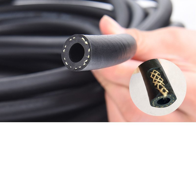 400 Series Automotive E85 An4 An6 An8 An10 An12 Nbr Cpe Rubber Black Braided Push Lock Push On Hose