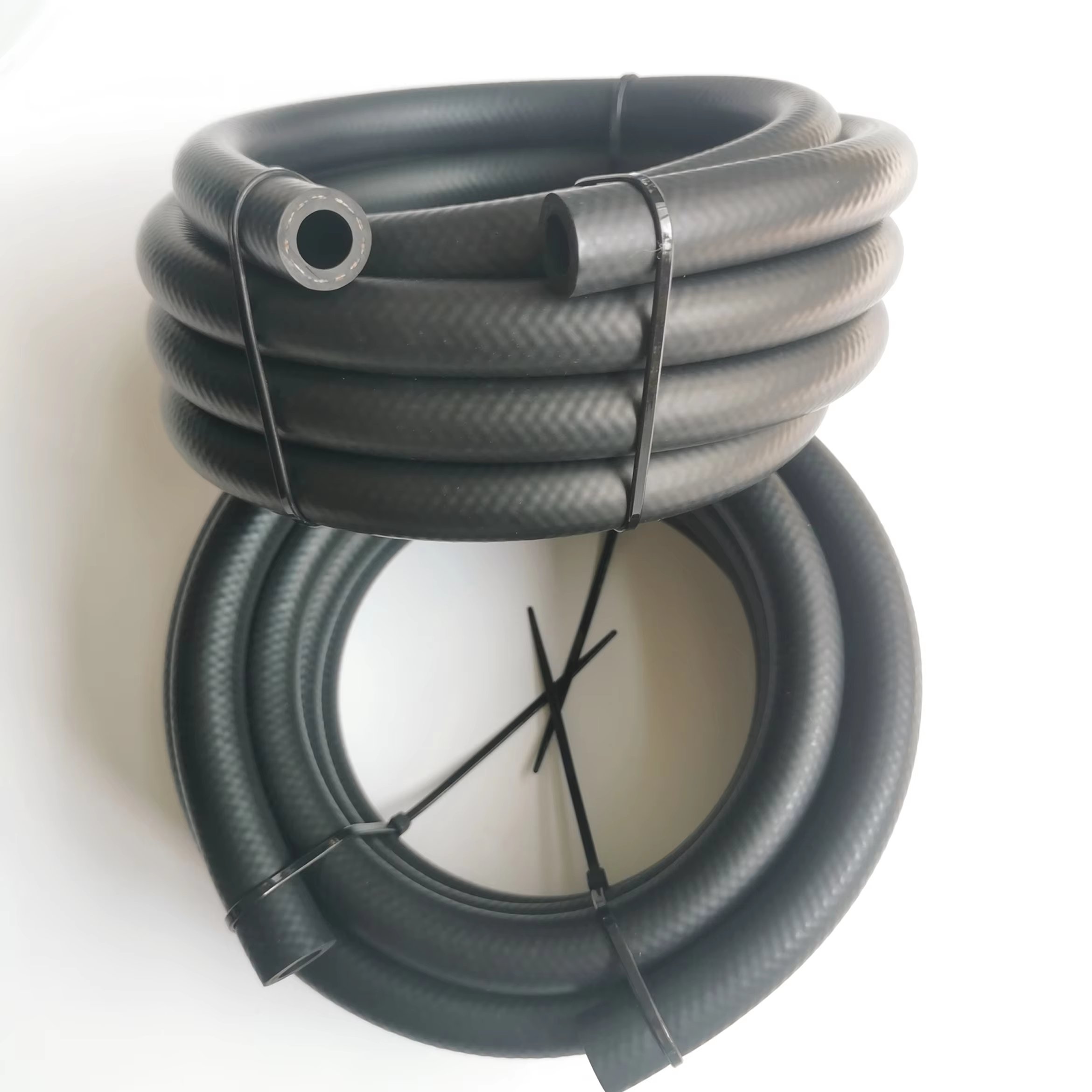 400 Series Automotive E85 An4 An6 An8 An10 An12 Nbr Cpe Rubber Black Braided Push Lock Push On Hose