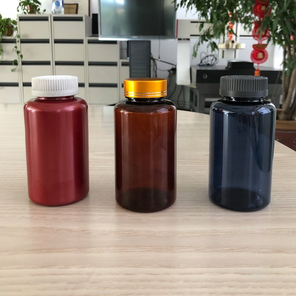 250ml Clear Plastic Supplement Medicine Health Products Pill Bottle/Jar