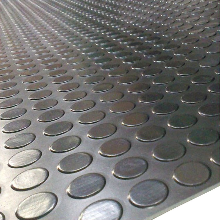 OEM factory Non slip industrial coin rubber sheet flooring