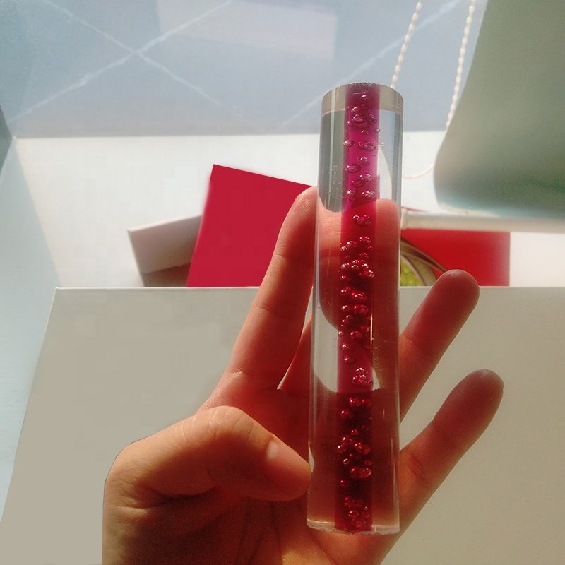 Customized Plastic Acrylic PMMA Clear Colorful Cylinder Solid Bar Round Pattern Cast Rod For Light Decoration Display