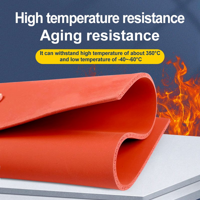 Manufacturers supply silicone foam board high temperature resistant sponge sheet sealing sheet red foam sheet