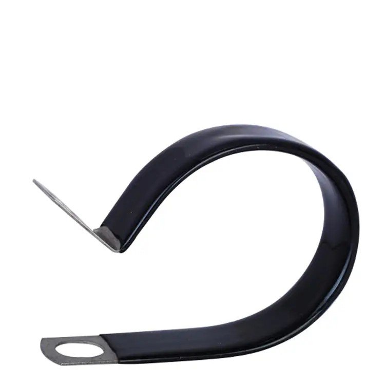 R type ss304 hose clamp SS 201 304 316 Rubber Durable Tension Control Band motorcycle/general industry Black Zinc HDG
