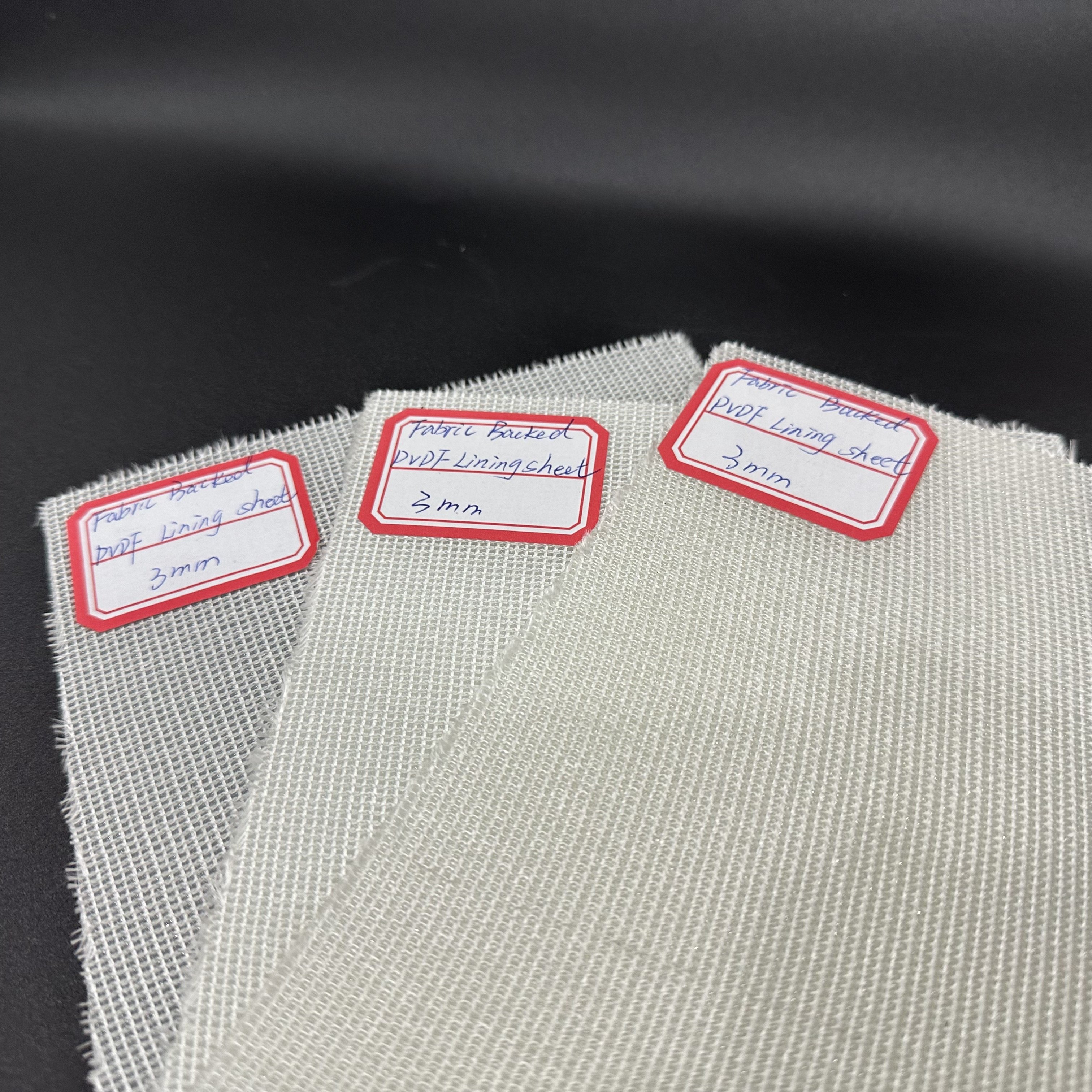 PVDF Flat Sheet Backed Fiberglass Fabric with Fiber Membrane used for Petroleum Chemical Industry.