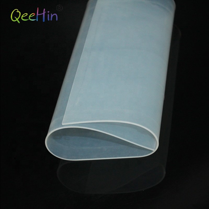 Food grade silicone sheet roll self adhesive transparent silicone rubber sheet for heat press