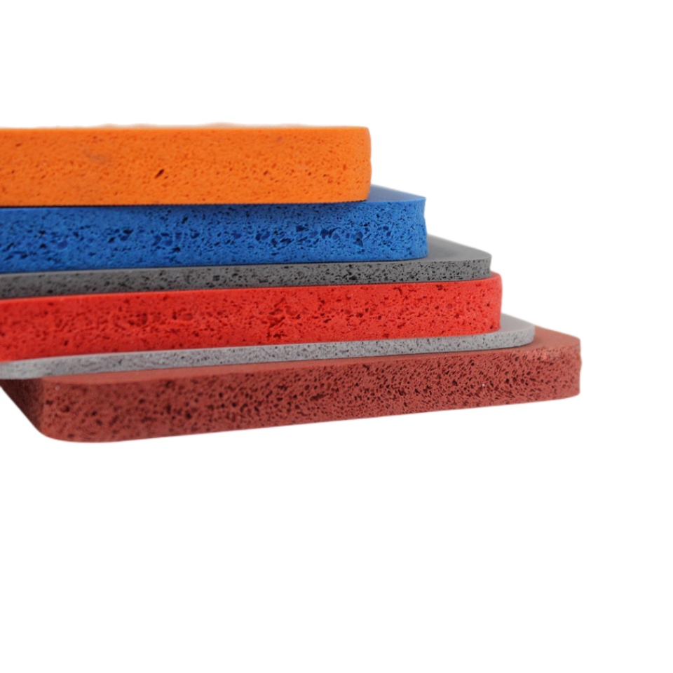 High quality high temperature resistant heat resistant silicone sponge sheet silicone rubber foam sheet