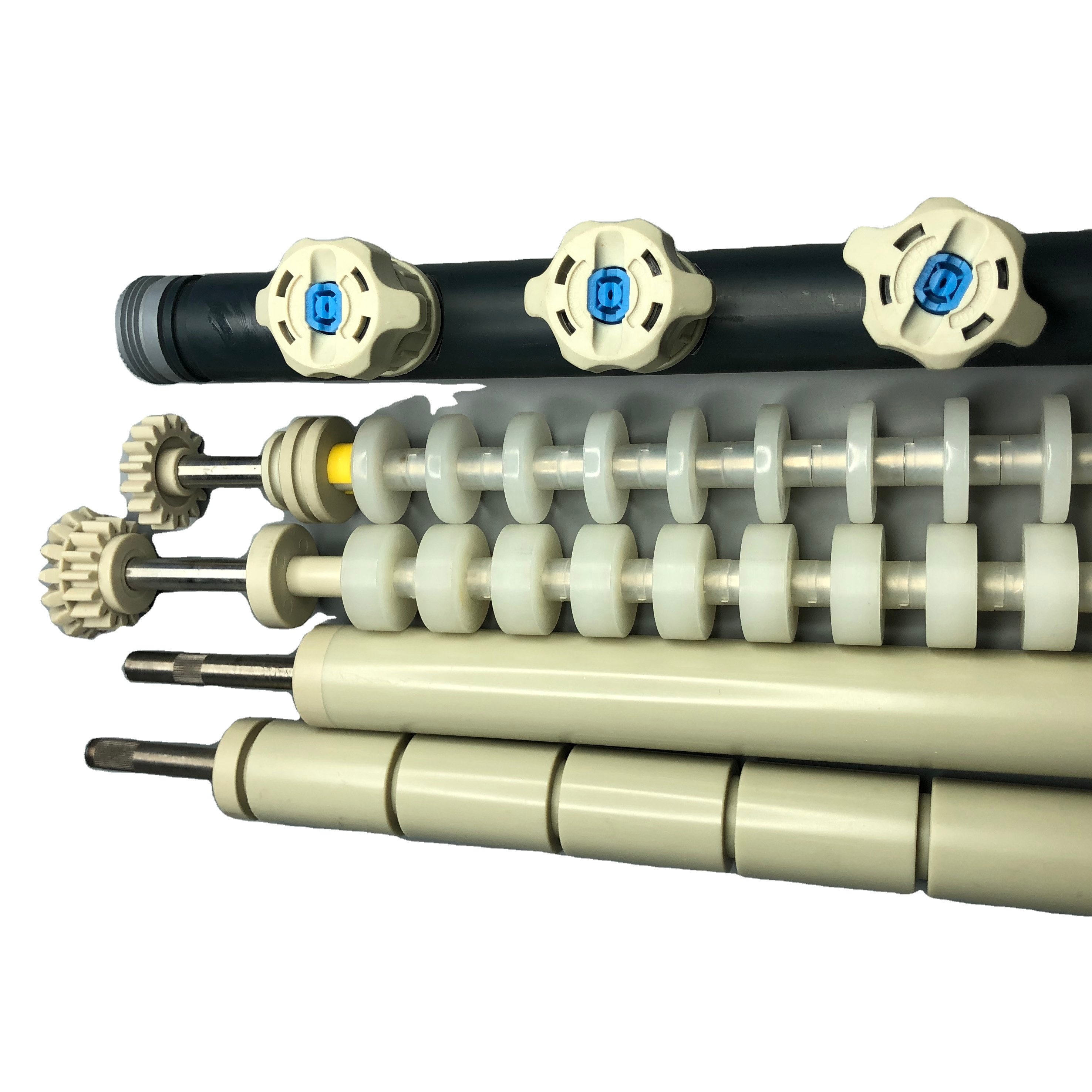 Shenzhen manufacturer plastic transport roller conveyor roller PP roller for PCB machine developing etching stripping line