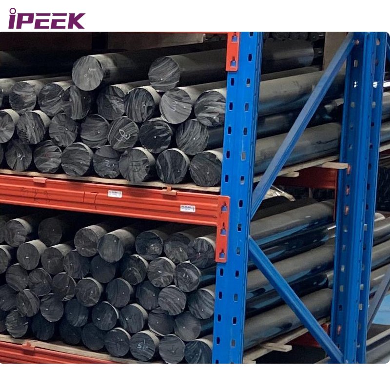 iPEEK Customize Length 1m 2m 3m Roll Bar Ceramic White PEEK Plastic Round Rods Stick