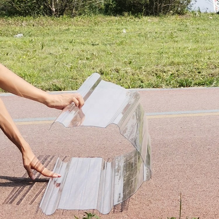 Free Sample 3m Translucent Tinted 1,2mm Thickness PC Unbreakable Material sheets Plastic Corrugated Roof Panels