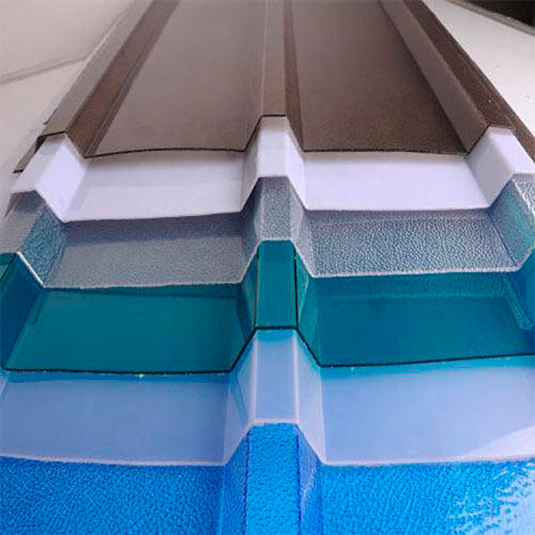 Free Sample 3m Translucent Tinted 1,2mm Thickness PC Unbreakable Material sheets Plastic Corrugated Roof Panels