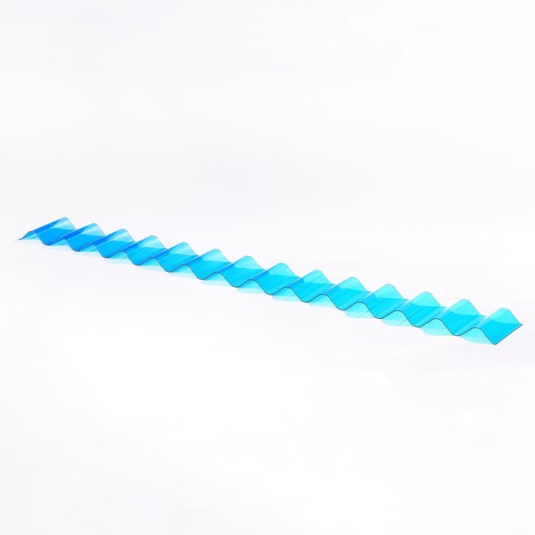Free Sample 3m Translucent Tinted 1,2mm Thickness PC Unbreakable Material sheets Plastic Corrugated Roof Panels