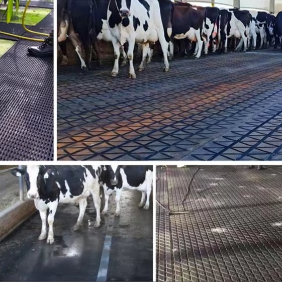 Active-Power Industries Rubber Sheet Distributor China Non Slip Alley Milking Cow Cubicle Cattle Horse Stable Stall Rubber Mat