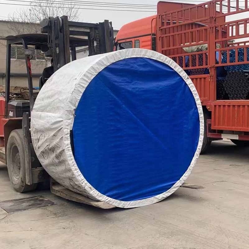 custom EP500 4 ply endless rubber belt roll abrasion resistant polyester canvas conveyor belt
