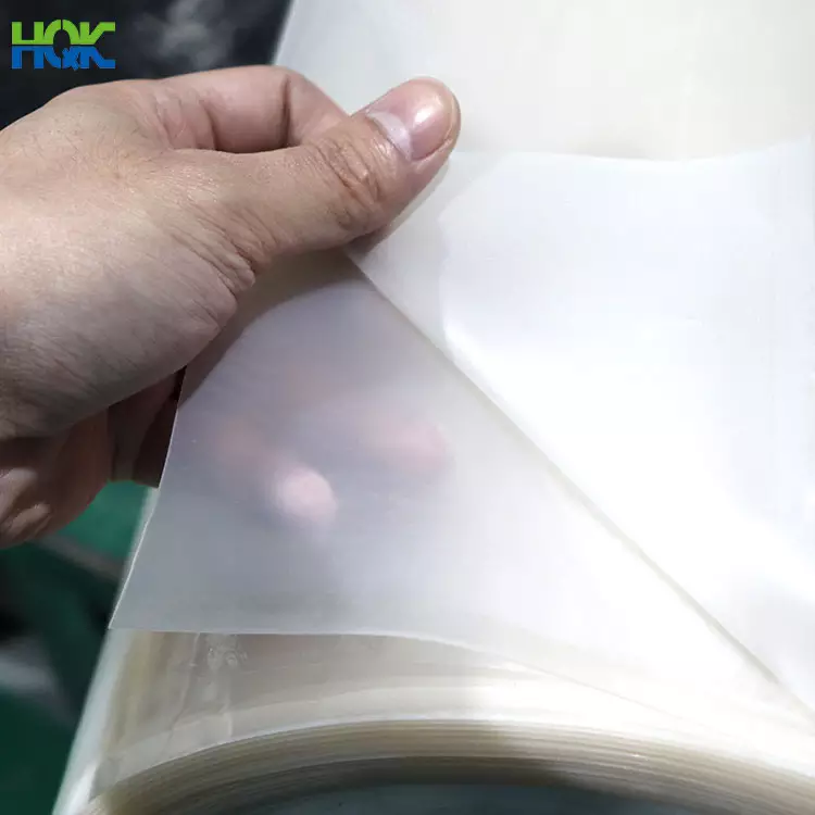 HQK factory supply custom different size high temperature resistant single-side or double side frosted silicone sheet