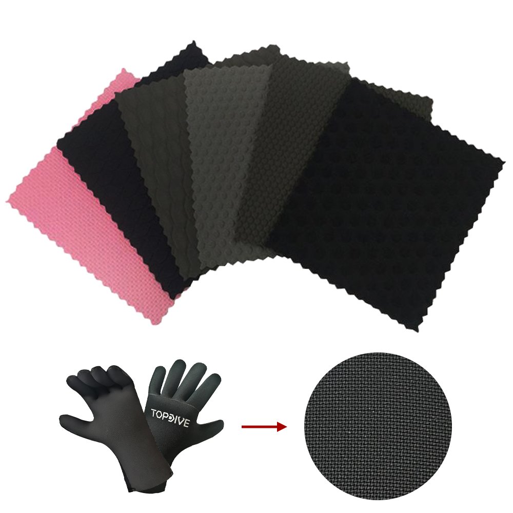 Anti Slip Shark Skin White/Black Embossed Neoprene Fabric Rubber Sheet Roll for Wetsuit