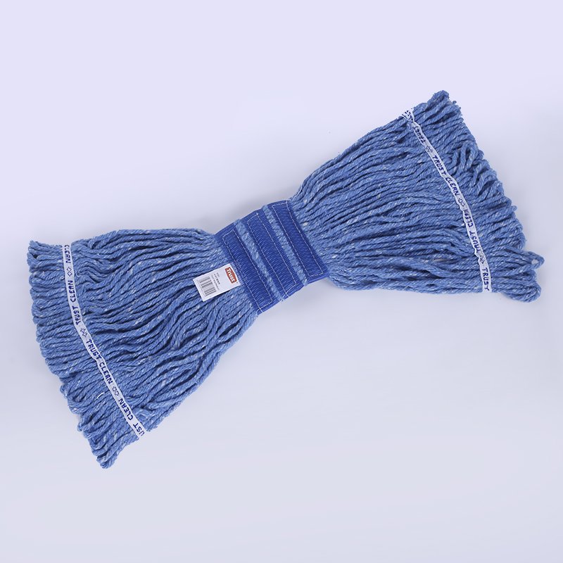 Professional Wholesaler High Water Absorption Premium Cotton Loop Cut End Narrow Mop Head Clip Mop Refill