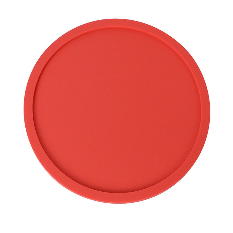 Factory Price Custom Design Silicone Coaster With Logo Soft PVC Rubber Round Coaster