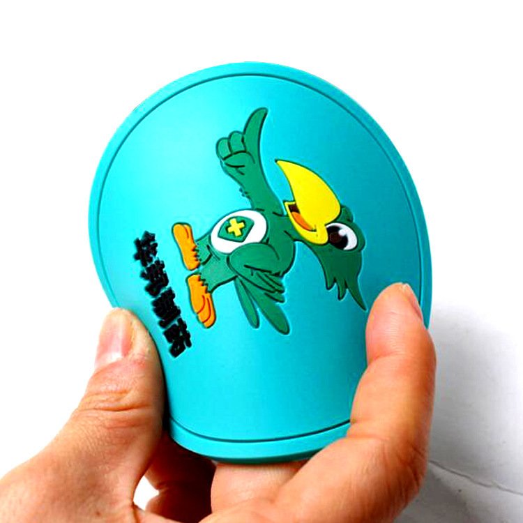 Factory Price Custom Design Silicone Coaster With Logo Soft PVC Rubber Round Coaster