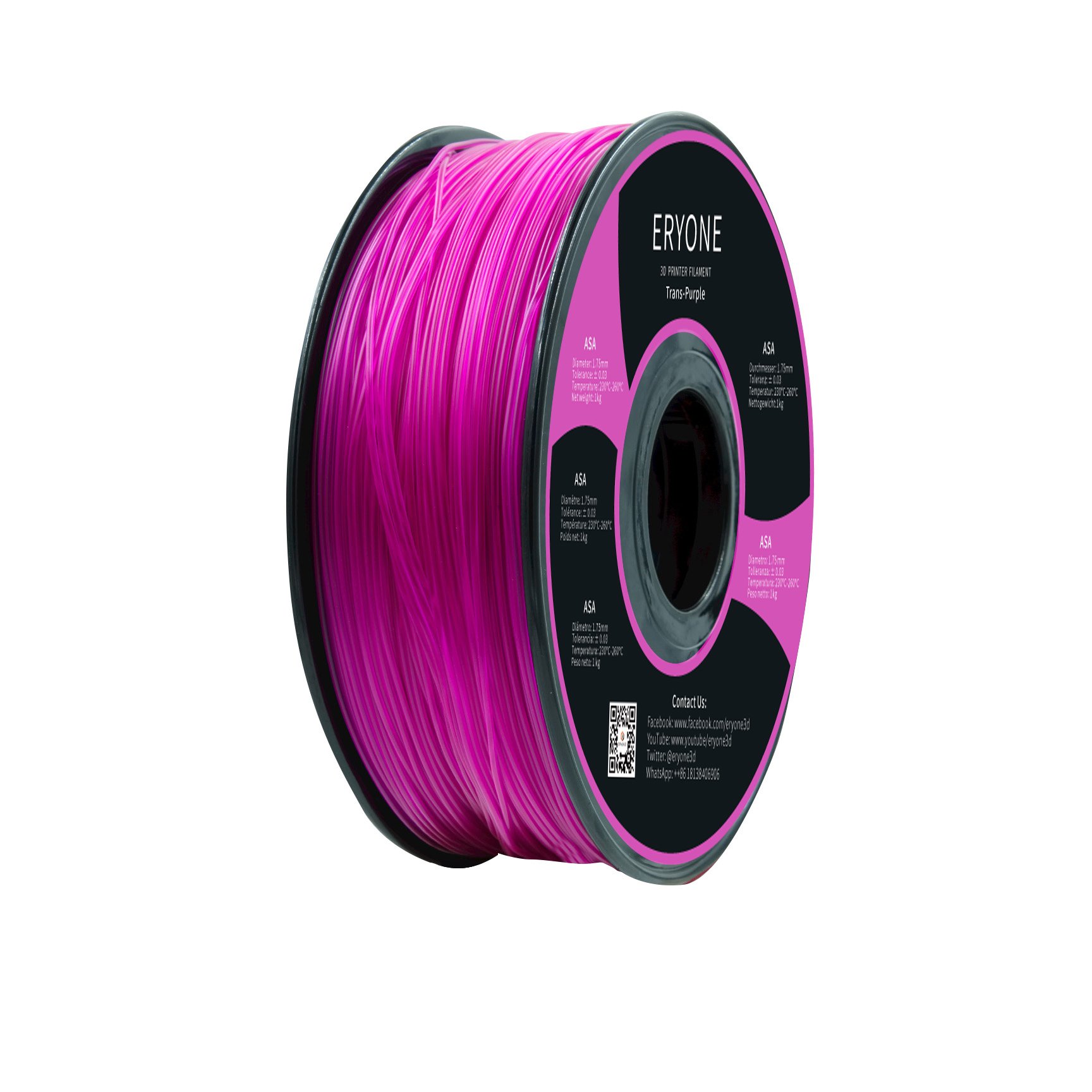 ERYONE asa 3d filament 1.75mm 1kg asa 3d pen filament 1.75mm asa Plastic Rods filament