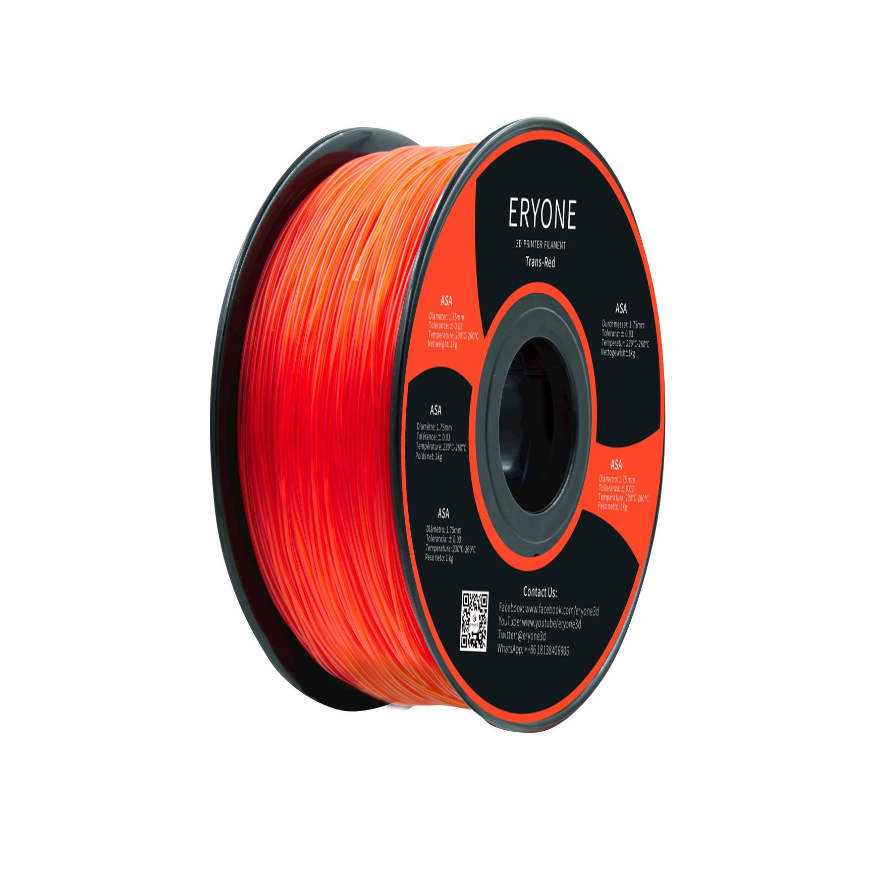 ERYONE asa 3d filament 1.75mm 1kg asa 3d pen filament 1.75mm asa Plastic Rods filament