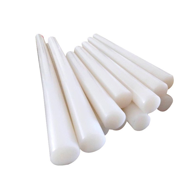High Chemical Heat Resistance PVDF Plastic Sheet manufacturer Polyvinylidene Fluoride Rod White 100% virgin PVDF rod
