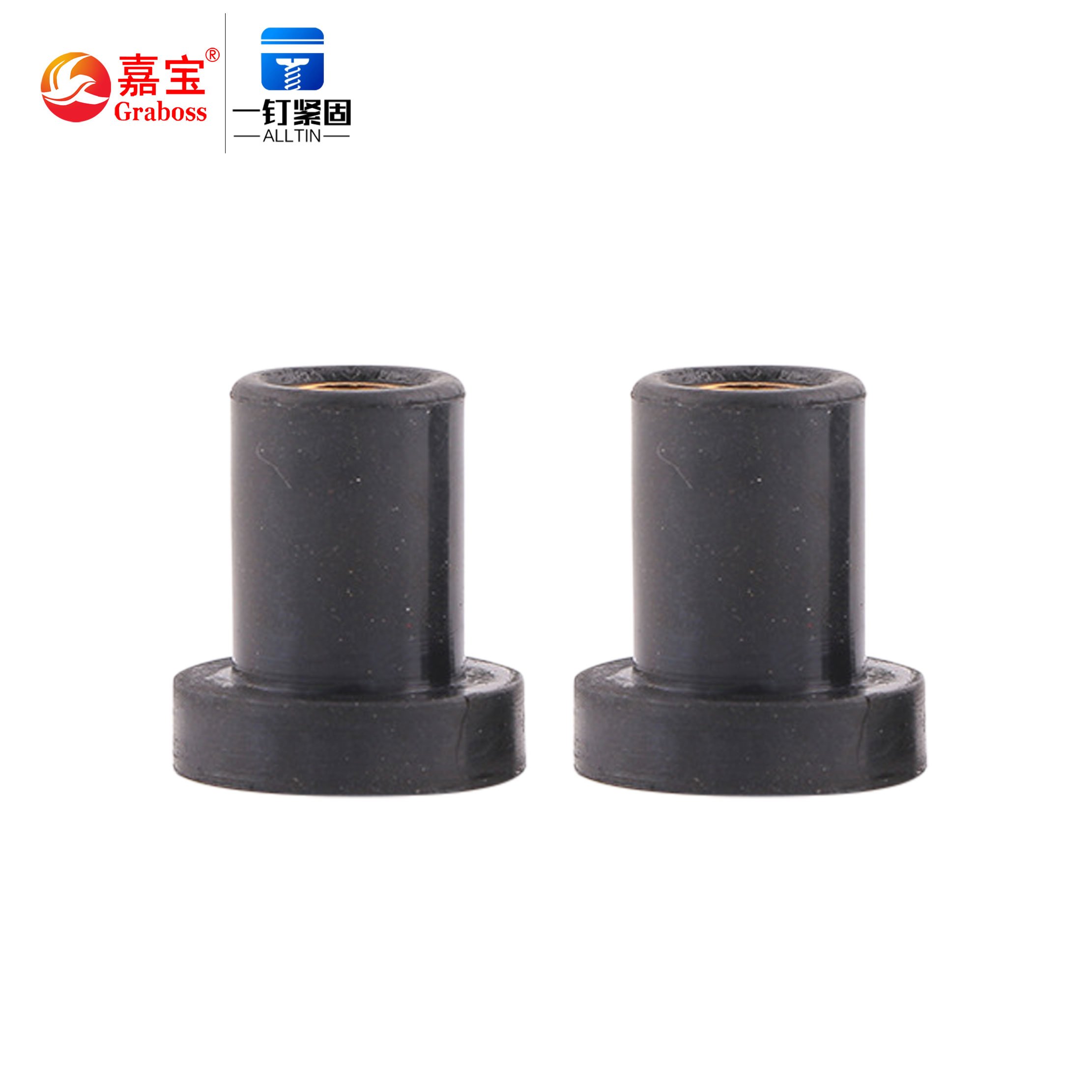 Rubber Nut EPDM Motorcycle Modification Nut 1/4-20 M6 Rubber Expansion Nut Rubber Rivet Fasteners Hardware