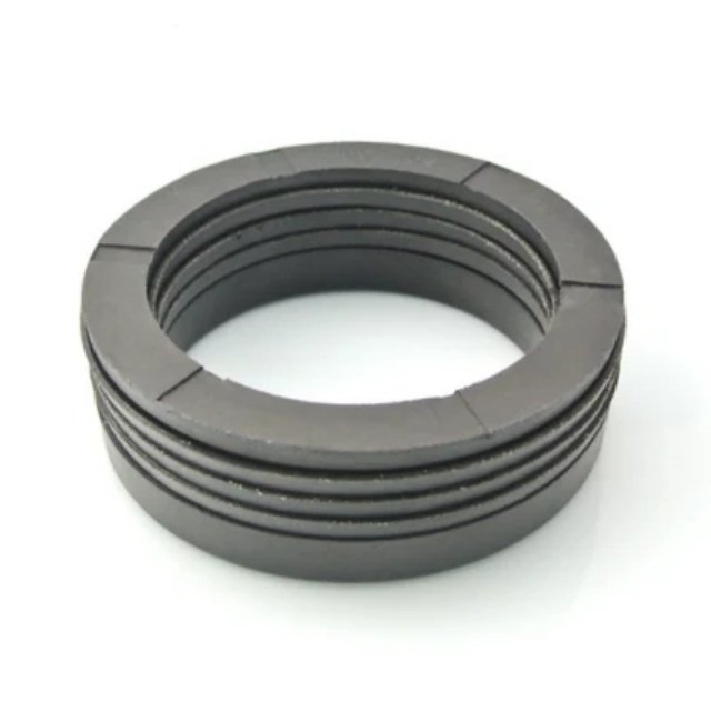 Hydraulic piston and rod FKM/fluororubber fabric V-shaped packing seal
