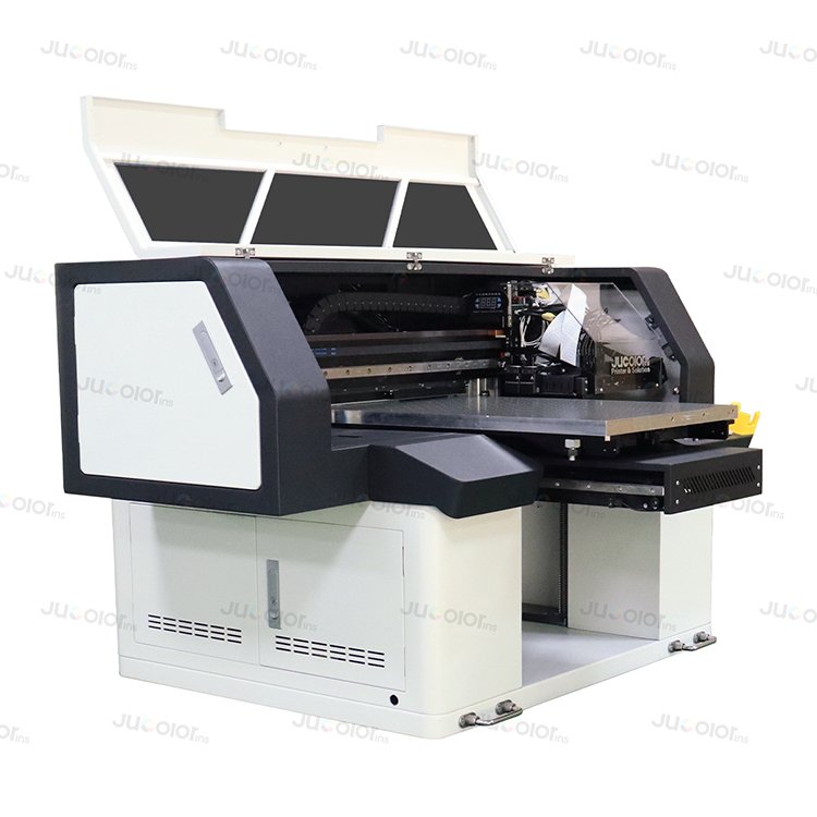 Jucolor A2+ uv printer with visual positioning scanner system for jewelry glass acrylic wood metal uv flatbed printer 6042