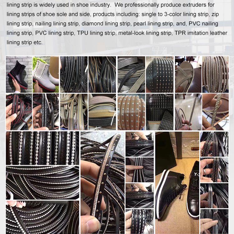 PVC shoe welt extruder machine Imitation leather plastic shoe strip making machine