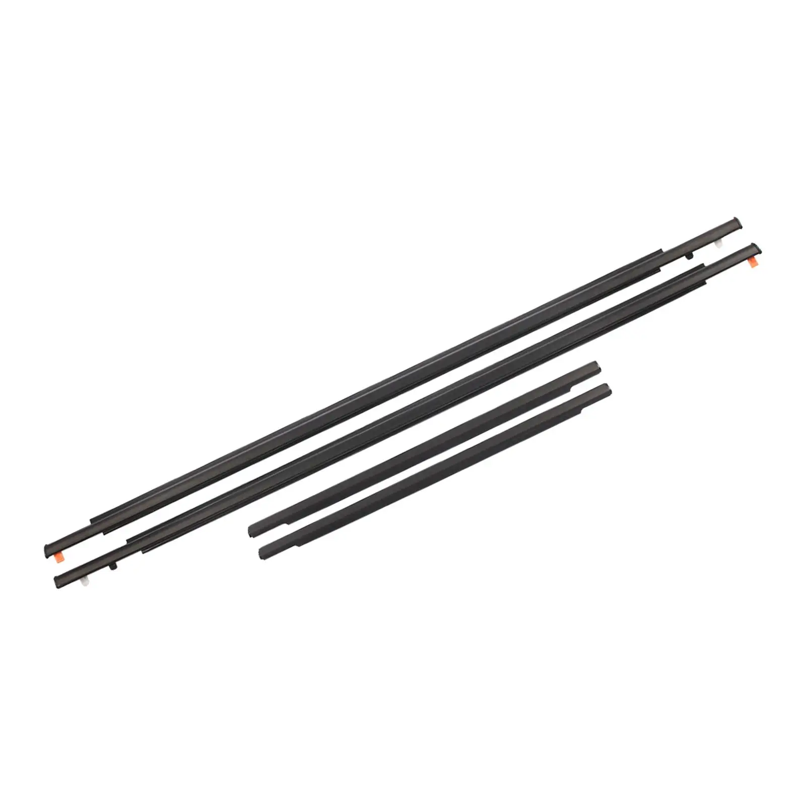 4pcs car side window trim door belt molding weatherstrips seal belt fit for Toyota FJ Cruiser 2007-2014