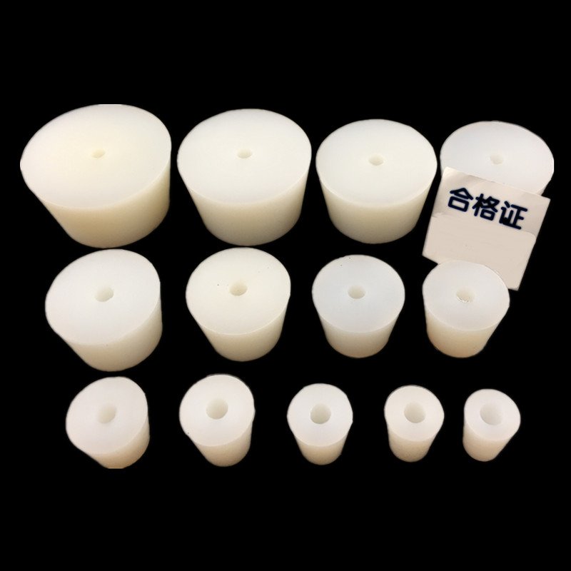 Silicone Masking Plug testtube plug Other Rubber Products Solid silicone plug with hole Lab silicone stopper