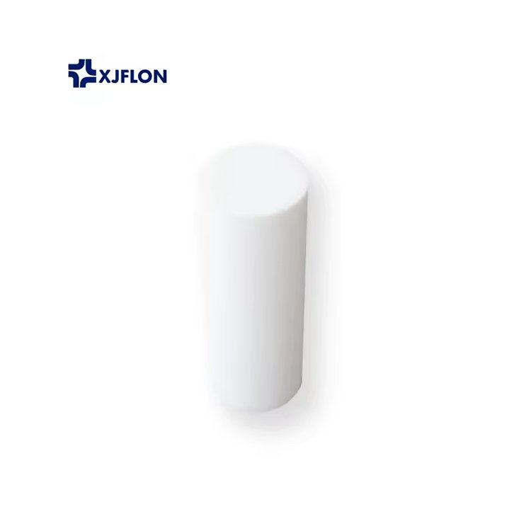 manufacturer custom white plastic round extruded ptfe rod non stick plastic high purity PTFE bar