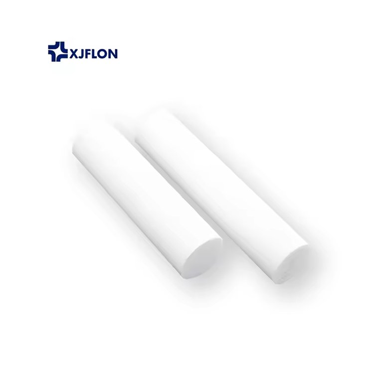 manufacturer custom white plastic round extruded ptfe rod non stick plastic high purity PTFE bar
