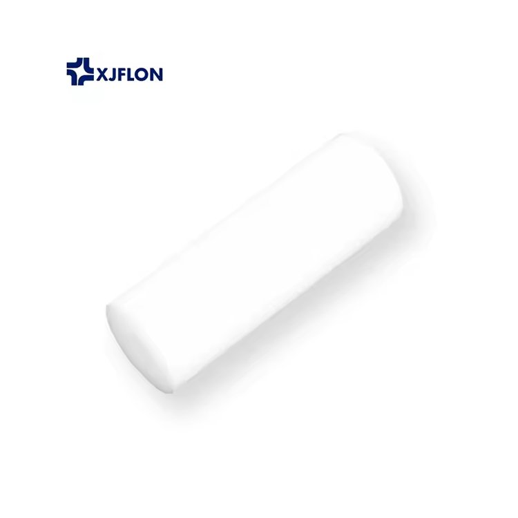 manufacturer custom white plastic round extruded ptfe rod non stick plastic high purity PTFE bar