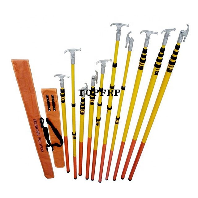 Telescopic Fiberglass High Voltage Operating Hot Stick