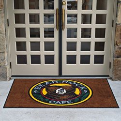 Automotive Carpet Custom Nylon Printed Welcome Entrance Car Logo Floor Mat Door Mat Red Carpet For Events Entrance Logo Mat