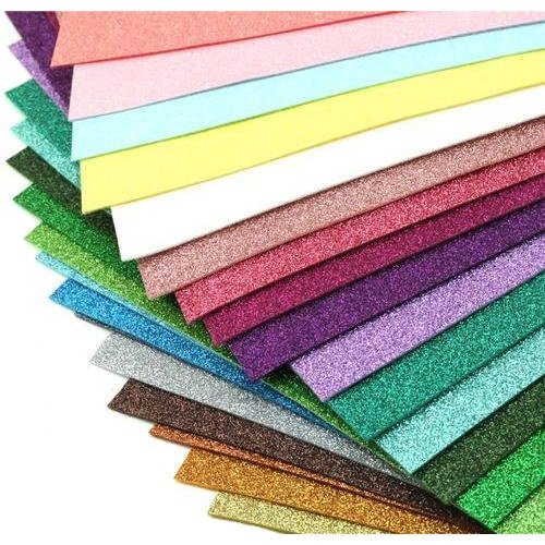 Assorted Colors EVA Foam Sheet With Glitter /Adhesive/Texture
