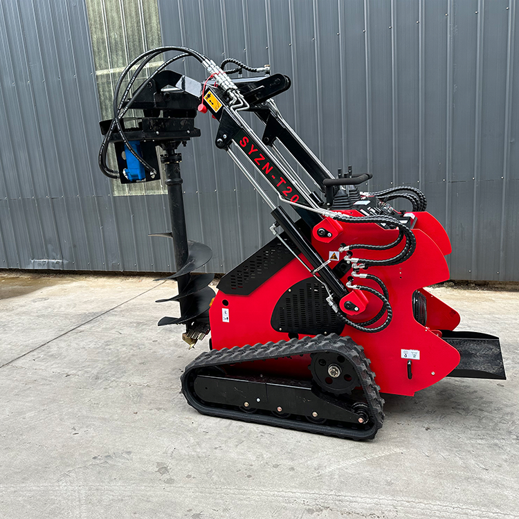 23hp Mini Skid Steer Loader Suitable for Rubber Telescopic Track Chassis Gasoline Drilling Machine Skid Steer Loader