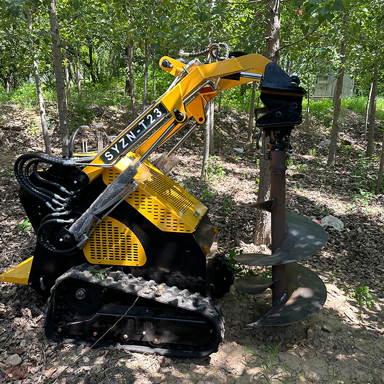 23hp Mini Skid Steer Loader Suitable for Rubber Telescopic Track Chassis Gasoline Drilling Machine Skid Steer Loader