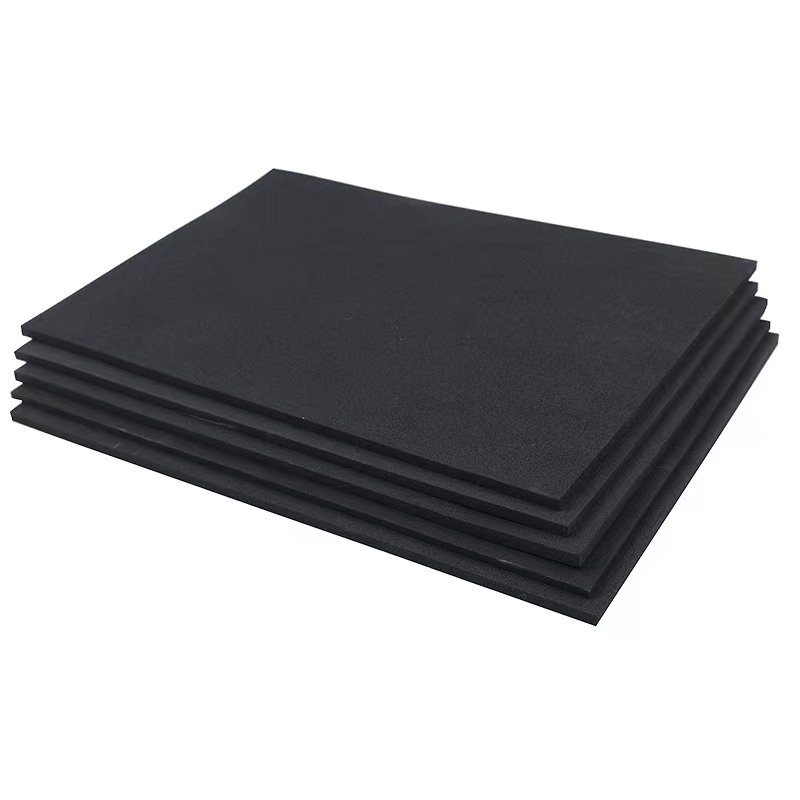 OEM black 1~10mm thickness Silicone/EPDM/CR/EVA/PE sponge rubber foam sheet roll